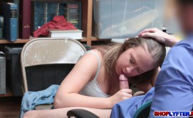 Officer takes advantage of young thief inside his office