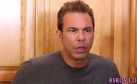 female gets jizz glazing