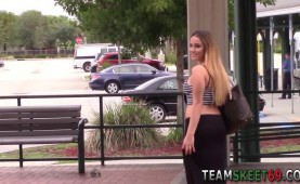 adorable schoolgirl gets pumped