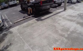 temptress pawnshop beauties get covered in cum 