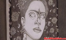 Smalltitted asian tied up by black maledom