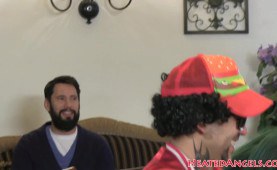 Inked hottie filmed before screwing 