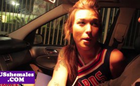 Cheerleading shemale black on white sixtynine