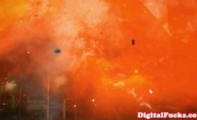 Tattooed beauty pounded from behind 