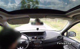 Fake officer in costume bangs big titted female