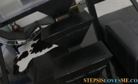 girl nextdoor stepsis face creamed