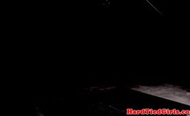 tattooed bitch gets punished in strappado form