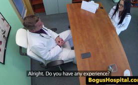 blowing eurosex nurse rubbed on desk