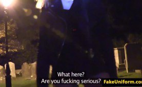 posh realsex slag assfucked by police officer backyard