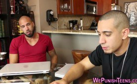 Kinky teenager threesome fucks