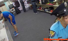chickPawnshop hottie fucked in police outfit 
