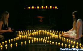 les beauties threesome during satanic ritual