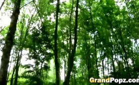 Grandpa and hot schoolgirl in mouth sex sex action