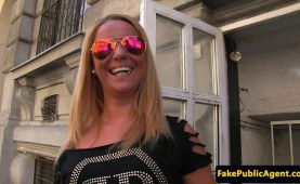 Pickedup hungarian babe cumswallows pov