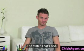 beauty audition cop blasted on haired pussie