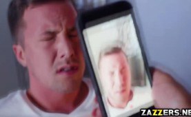 Amia Mileys gully hole cock humping on top of Jessy Jones enormous meat