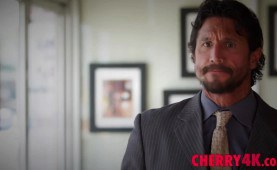 brown-haired teenager Alina Gets Filled By Long Boner