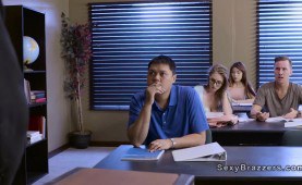 natural big titted teenie bangs after class