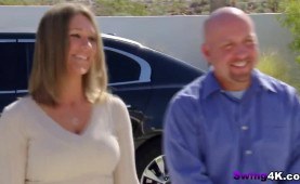 partner swapping couples striptease and screwing