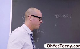 frat girl Riley tastes her professor