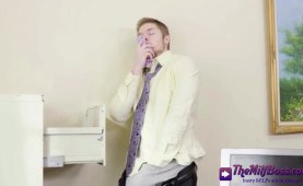 Looking into my milf boss's drawer