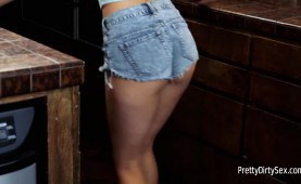 girl positions herself as helpless to get a penis