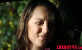 Hot teenager Lily Adams Gives blowjob And Gets nailed