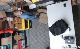 LP officer ravaging on Emma Hix spread dick storage