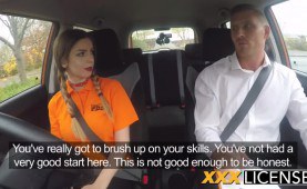 busty Young Learner Needs To Pass Any Way Possible