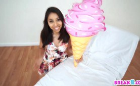 fantastic sweetie Jasmine Summers takes huge dong and adore