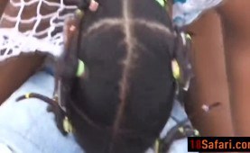 afro american sluts getting wild outside