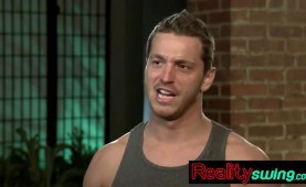 Crazy models go all out and swim in hot spunk