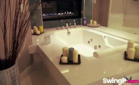 Hot young newlyweds learns what a partner swapping festivity really is