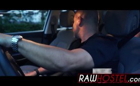 ambrosial brown-haired compelled into reverse riding cowgirl style