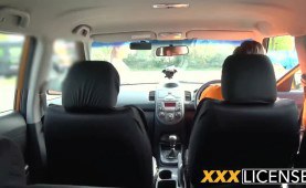 hard-core screwing inside the car with bitch