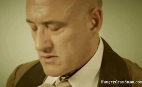 Thirsty grandmom gets a younger tool