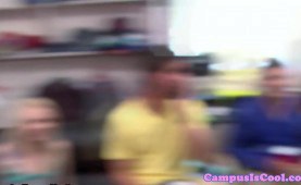 College sluts fucking and getting jizzed on