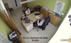 Busty Miss Fisher fucked on office desk