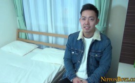 Japanese twink masturbate