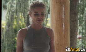 Anal slut gets ass jizzed