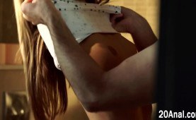 Petite european has anal