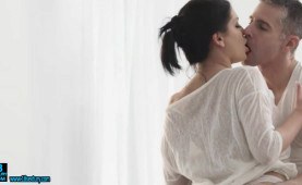 teenage angel is having a passionate anal fuck