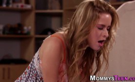 Scissored stepteen lesbo