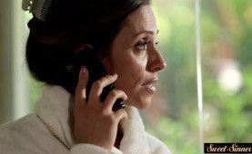 Busty milf pounded in a wedding dress 