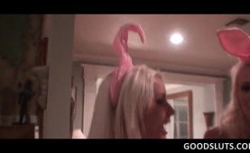 College sex bunnies giving boners at a party