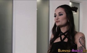 Tattooed dped emo babe