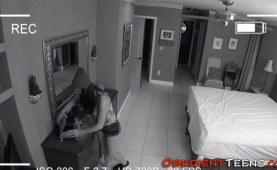 Sub teen licks up cumshot