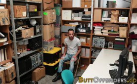 Real shoplifter spunking