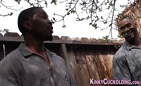 Babe cuckolds for sperm