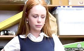 Ella Hughes munching LP Officers huge dong